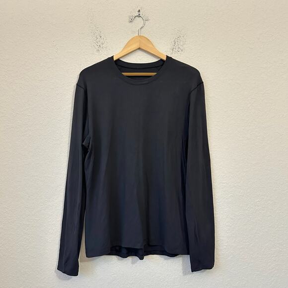 LULULEMON Surge Warm Shirt Black Long Sleeve Tee Training Performance - Picture 1 of 7